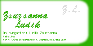 zsuzsanna ludik business card